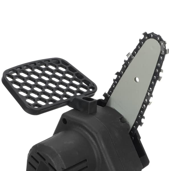 3000W batteri motorsav 4'' motorkædesav 18V mini enhåndssav med 2 batterier, sort