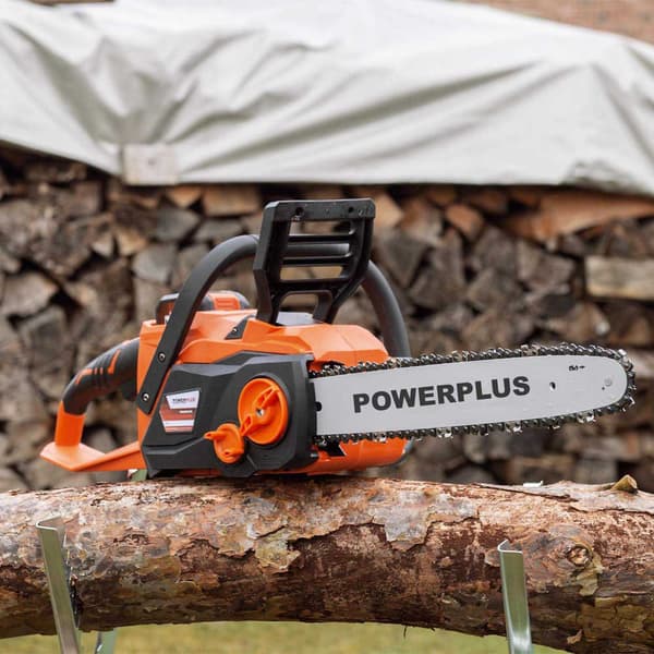 Powerplus Elektrisk Motorsav Powdpg7576 40v 350 Mm Søvfarvet