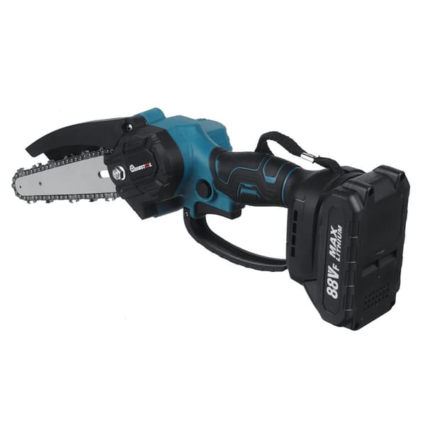 1200W 18V 10000rpm 6'' Elektrisk kedjesåg Sladdlös träskärverktyg Motorsågsborstemotor med 1 batteri