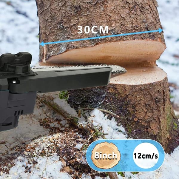 Trådløs Mini Kædesav, 1500W Børsteløs Motor, 2000mAh Batteri,EU