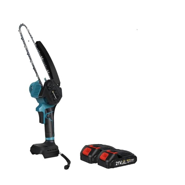 Elektrisk Motorsav, 8 Tommer Klinge Diameter, Børsteløs Motor,1500mAh Én Batteri, EU 1500mah Two Battery