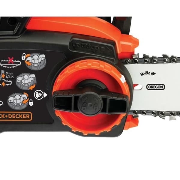 BLACK+DECKER Motorsåg 30 cm 36V 2 Ah GKC3630L20-QW - Verktygsfri kedjespännare