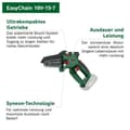 Miniatyrbild 3 av 3: Bosch Home and Garden EasyChain 18V-15-7 sladdlös motorsåg