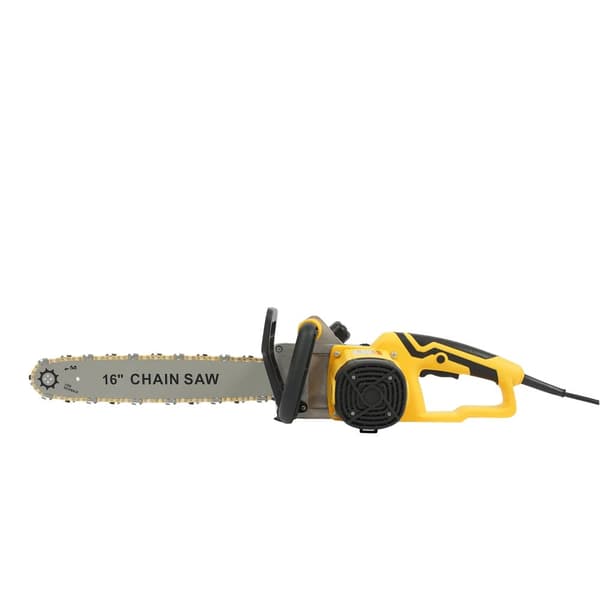 Elektrisk Motorsav, 2000W Effekt, 16-Tommer Guideplade, Værktøjsfri Kædejustering
