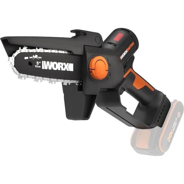 Grensåg - WORX - Nitro - Mini Kettensåg 20V - Borstlös Motor - Automatisk Smörjning - 12 cm