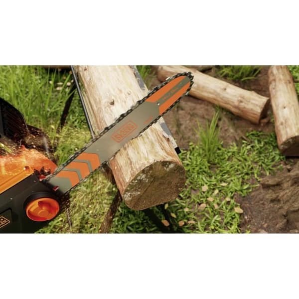 Trådlös Kedjesåg - BLACK+DECKER - BECS1835-QS - 1800 W - 35 cm - Verktygslös kedjespänning