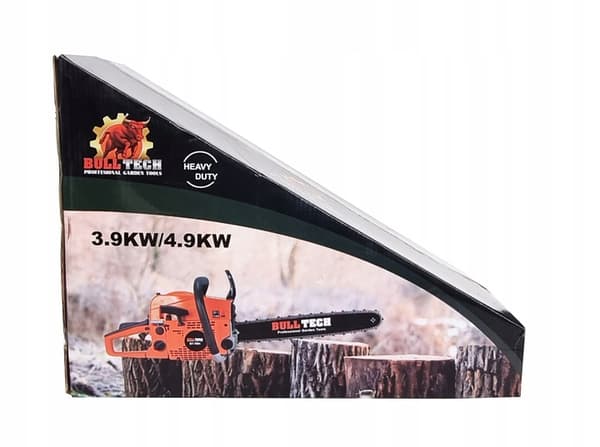 BENSIN MOTORSÅG 45 CM SET 52CC KRAFTFULL 4,9 HK