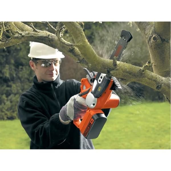 18V sladdlös motorsåg GKC1820L20-QW BLACK+DECKER - 20 cm - Levereras med 18V 2 Ah batteri och laddare