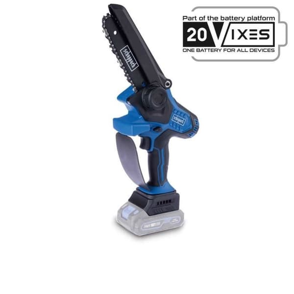 Trådlös kedjsåg BC-PS150-X - klipp längd 15,8 cm + kompakt och lätt - SCHEPPACH 20V IXES - utan batteri eller laddare