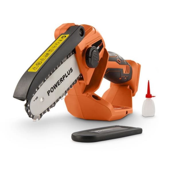 Dual Power POWDPG7572 20V batteridriven motorsåg - 100 mm svärd med 14 tänder - Levereras utan batteri och laddare
