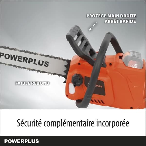 Powerplus Dual Power-batterimotorsåg POWDPG7576 - 40V, 350 mm guide, utan batteri eller laddare