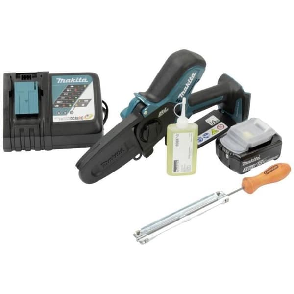 MAKITA sladdlös motorsåg - Bladlängd 100 mm - Batteri ingår