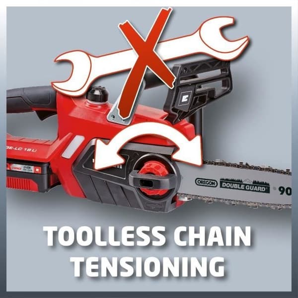 EINHELL Sladdlös Motorsåg 18 V Litiumguide 25 cm