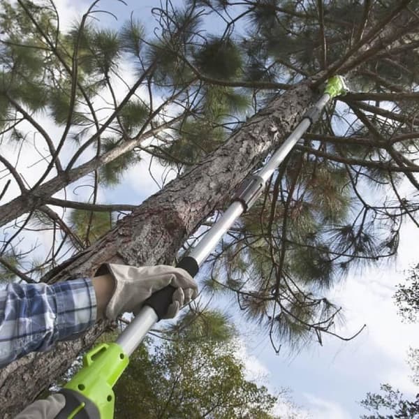 GREENWORKS 40V stångsax - 20 cm - Utan batteri eller laddare - G40PSF