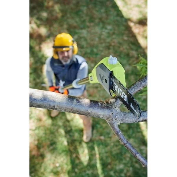 18V stolpbeskärare - RYOBI - Guide 20 cm - 5,5 m/s - Förlängning 95 cm - 1 litium+ 18V 2,0 Ah batteri och 1 1,5 A laddare