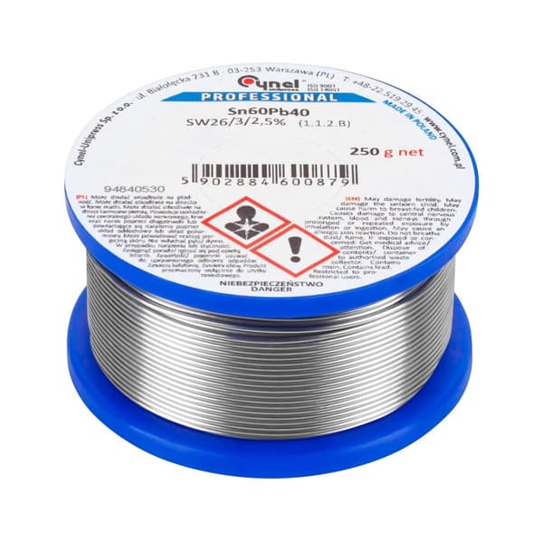 Tina 0,90 mm/250 g Sn60Pb40 CYNEL
