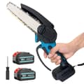 Miniatyrbillede 1 af 4: Batteridrevet Motorsav, Letvægtsdesign, Ergonomisk Greb,Blå