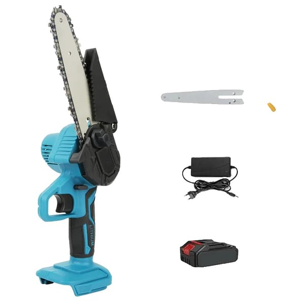 Mini elektrisk kædesav, 6-tommer/8-tommer kæde muligheder, letvægtsdesign,8 tommer 1 batteri, EU
