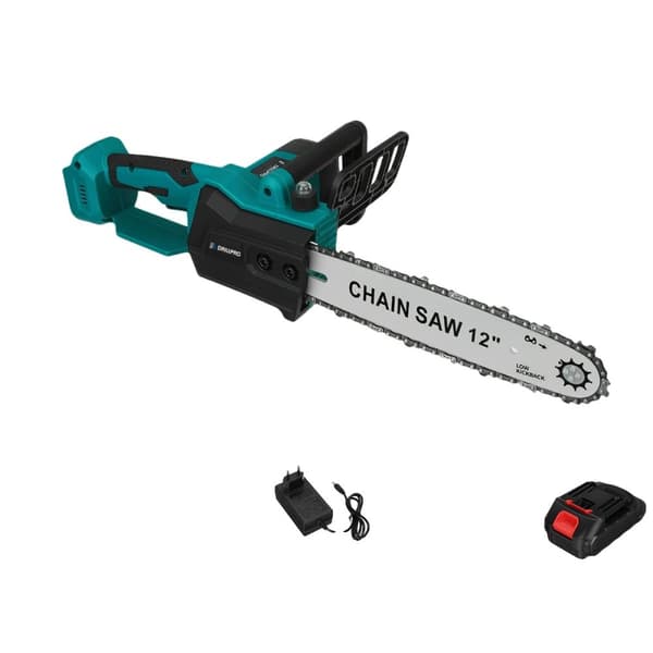 Elektrisk Motorsav, 12 Tommer Klinge, 6800 RPM Hastighed,1 Batteri