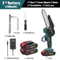 Miniatyrbillede 2 af 2: Elektrisk trådløs motorsav, letvægtsdesign, 21V genopladeligt batteri,1,5Ah og 1stk