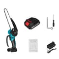 Miniatyrbillede 1 af 2: Elektrisk trådløs kædesav, børsteløs motor, 8-tommer guideplade,En 1.5AH