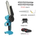 Miniatyrbillede 2 af 2: Mini elektrisk kædesav, 6-tommer/8-tommer kæde muligheder, letvægtsdesign,EU, 8 tommer 2 batteri
