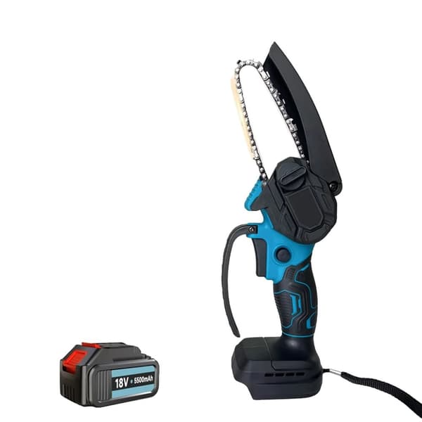 Batteridriven Elektrisk Motorsåg, 18V Effekt, Lättviktsdesign,4in 2Batteri