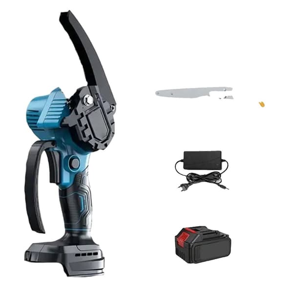 Børsteløs Mini Kædesav, 8 Tommer Kæde, 16.000 RPM Hastighed,8 tommer 1x batteri, EU