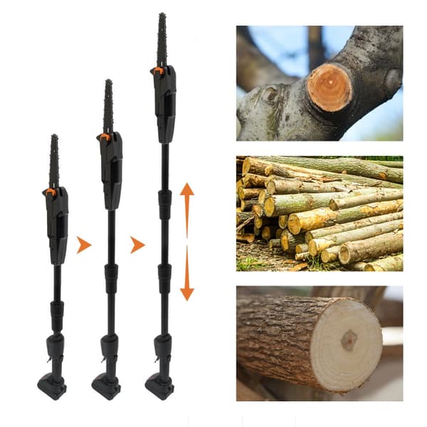 Langaton sähköinen puukko, 552W teho, ergonominen liukastumaton muotoilu,musta