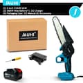 Miniatyrbillede 2 af 2: Bærbar Elektrisk Motorsav, 6-Tommers Skæreskær, 18V Batteridrevet,1 Batteri Sæt-388VF