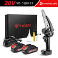 Miniatyrbillede 2 af 2: Trådløs Mini Kædesav, 20V Børsteløs Motor, Letvægtsdesign,20V WS-DSJ20-C220V WS-DSJ20-C2