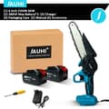 Miniatyrbillede 2 af 2: 6 Tommer Trådløs Elektrisk Motorsav, Kraftfulde Batterimuligheder, Inkluderet Oplader,2 Batteri Sæt-388VF