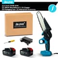 Miniatyrbillede 2 af 2: Elektrisk kædesav, 6-tommer klinge, inkluderer oplader og tilbehør,2 Batteri Sæt-388VF