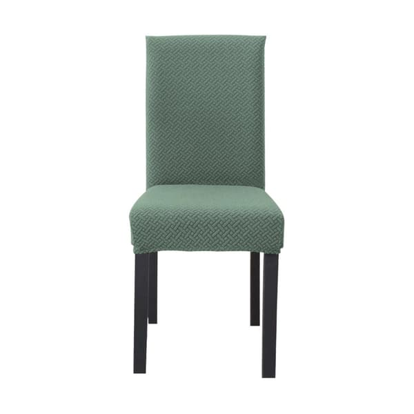 Elastiskt Stolsöverdrag i MÖNSTRAD med 38 - 45 cm sits och 45 - 65 cm ryggstödshöjd - För fester, bröllop, hotell eller hemma i matsalen.