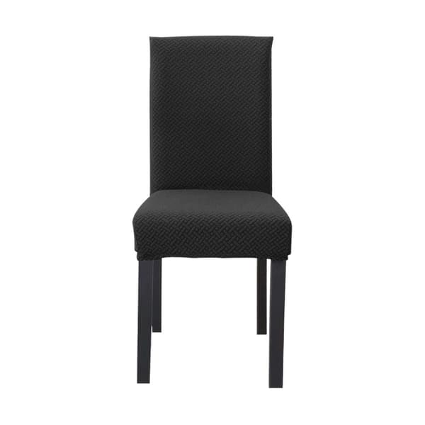 Elastiskt Stolsöverdrag i MÖNSTRAD med 38 - 45 cm sits och 45 - 65 cm ryggstödshöjd - För fester, bröllop, hotell eller hemma i matsalen.