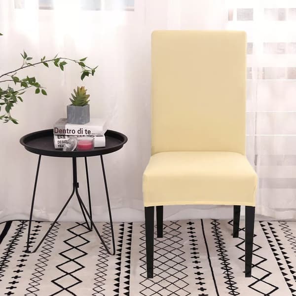 Elastisk Stoltrekk med 38 - 45 cm setehøyde og 45 - 65 cm rygghøyde - til fest, bryllup, hotell eller hjemme i spisestuen