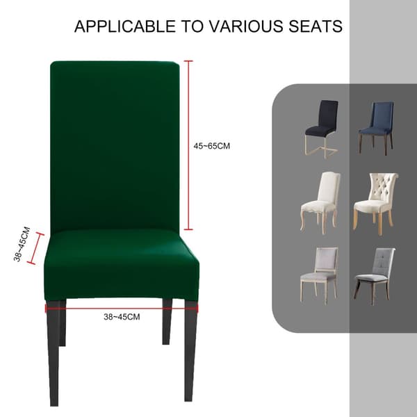 Elastisk Stoltrekk med 38 - 45 cm setehøyde og 45 - 65 cm rygghøyde - til fest, bryllup, hotell eller hjemme i spisestuen