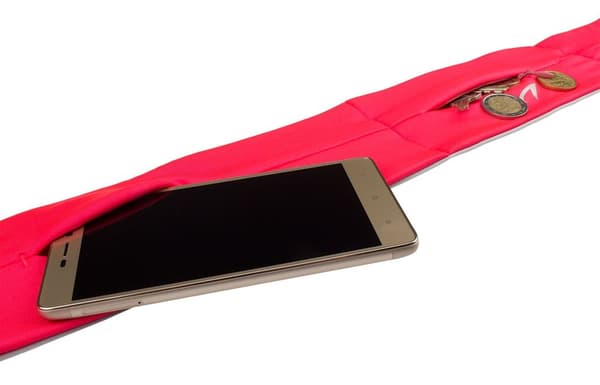 Sports Belt AVENTO 21PR M Fluorescent pink/Black/Silver