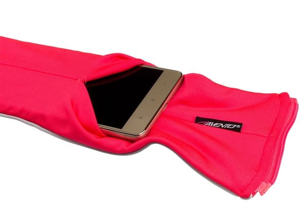 Sports Belt AVENTO 21PR M Fluorescent pink/Black/Silver