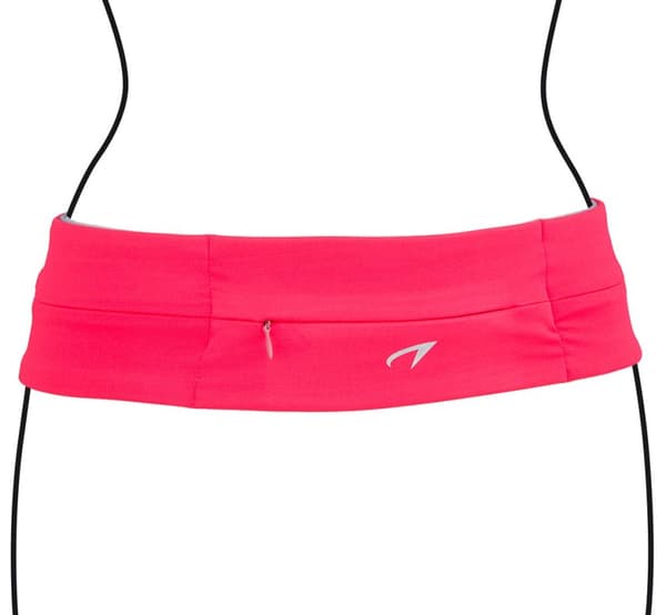 Sports Belt AVENTO 21PR M Fluorescent pink/Black/Silver