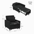 Miniatyrbillede 3 af 9: Sove Stol, 3-i-1, 74x84x81 cm, Sort