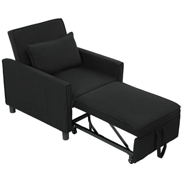 Sove Stol, 3-i-1, 74x84x81 cm, Sort