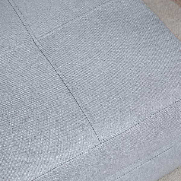Sammenklappelig Lænestol, 70x70x61 cm (Sofa), 70x174x15 cm (Seng), Lys Grå