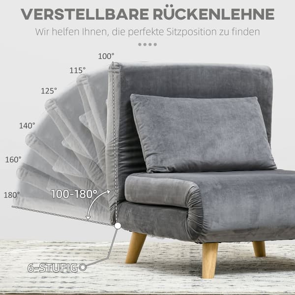 Sovstol, 72x78x79 cm, Grå