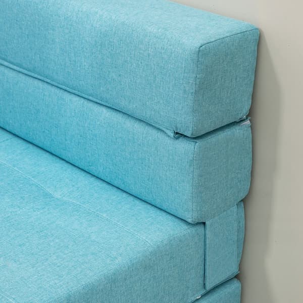 Sove Stol, 70x70x61 cm (Sofa), 70x174x15 cm (Seng), Blå