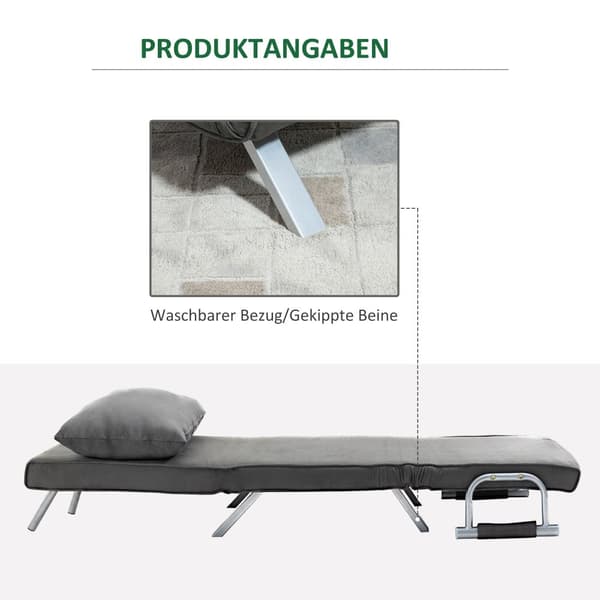 2-in-1 vuodesohva, 65P x 77L x 80K cm, Musta