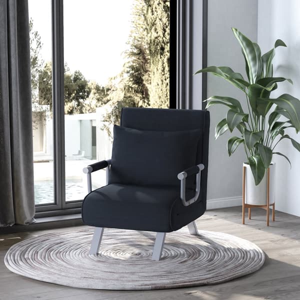 2-in-1 vuodesohva, 65P x 77L x 80K cm, Musta
