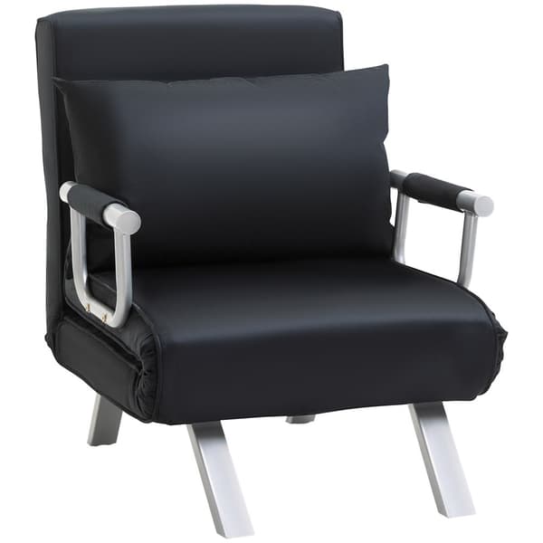 2-in-1 vuodesohva, 65P x 77L x 80K cm, Musta