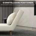 Miniatyrbild 7 av 9: Bäddsoffa, 94x78x80 cm (Soffa), 94x190x27 cm (Säng), Krämvit