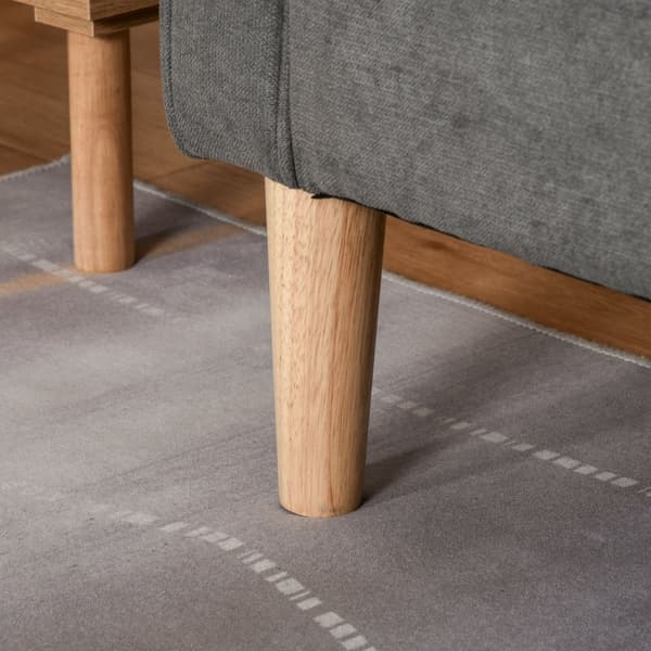 Trebäddssoffa, 166.5x62x82 cm, Grå